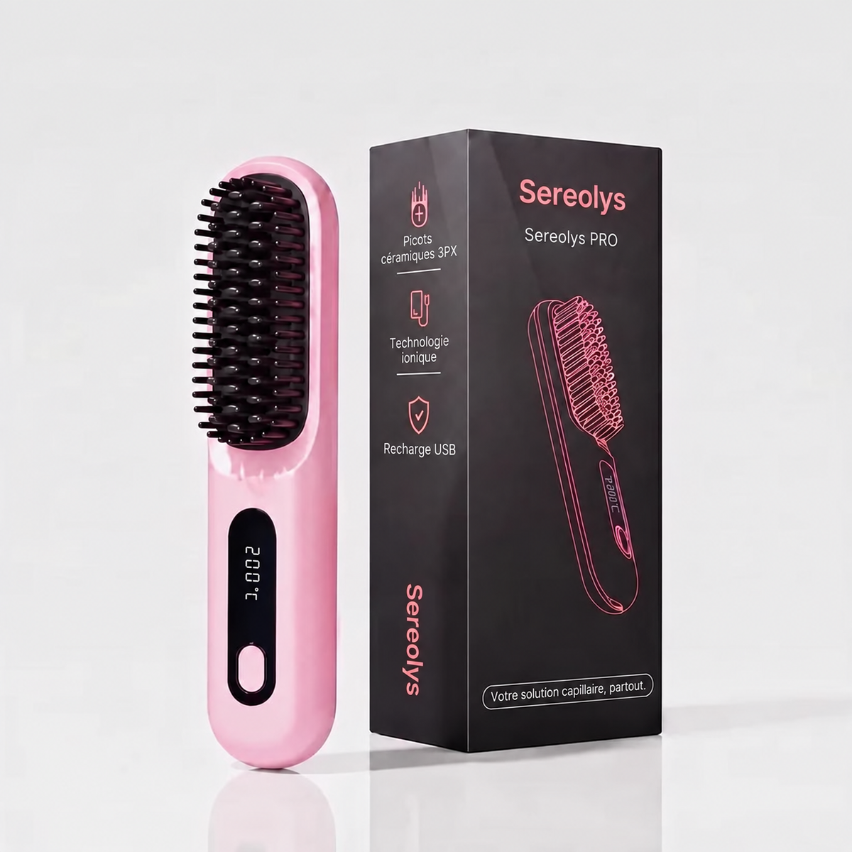 Sereolys – Brosse pour Cheveux Courts