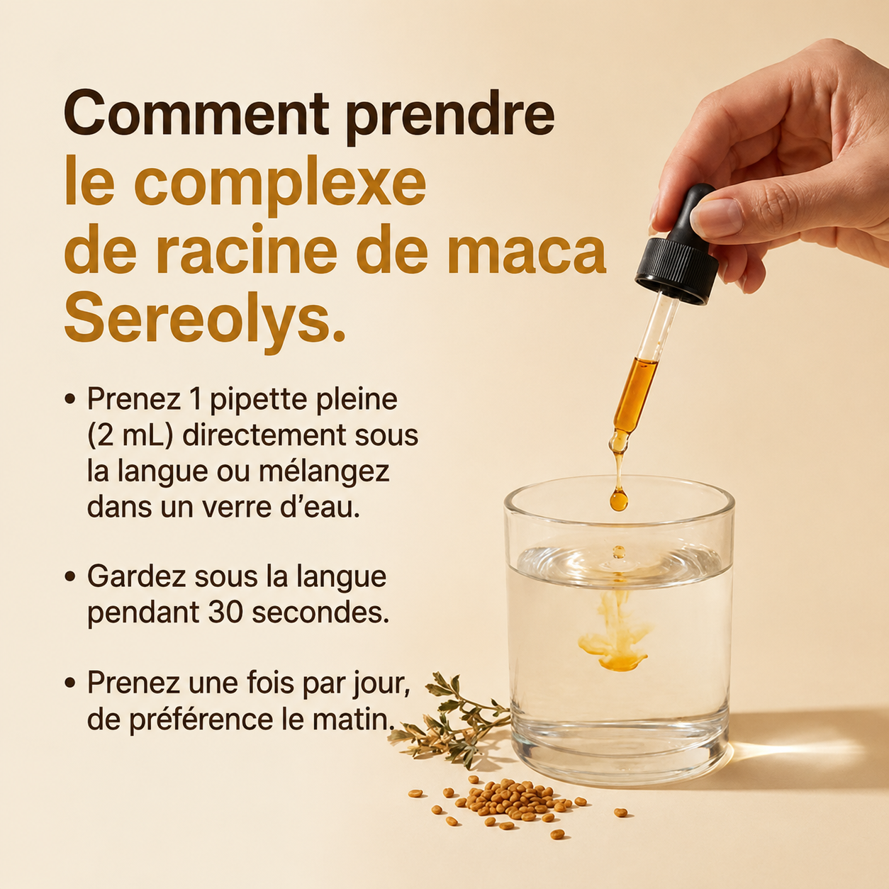 Complexe de maca — Soutien de l’équilibre hormonal et du désir chez la femme
