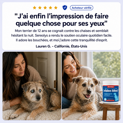 Bouchées pour le soutien de la vision