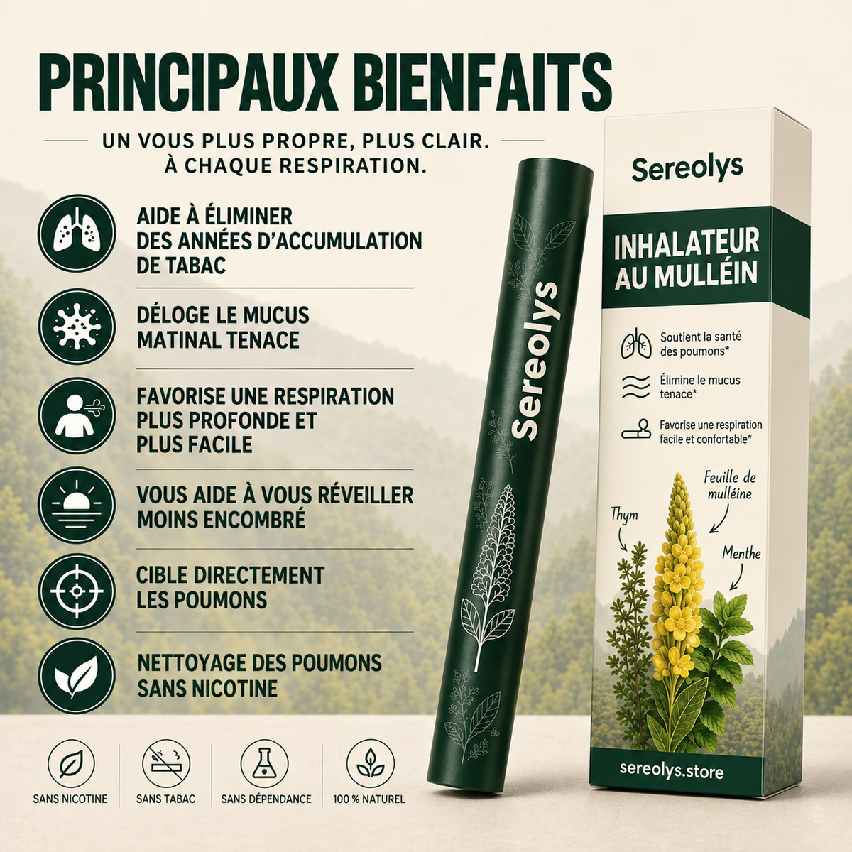 Sereolys ClearBreath™ – Inhalateur Botanique