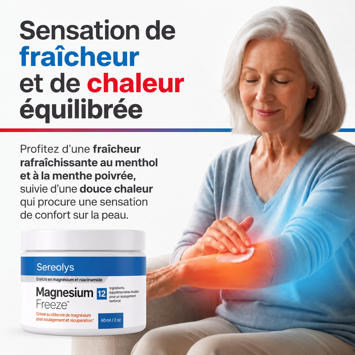 Crème froide au magnésium pour la mobilité Sereolys