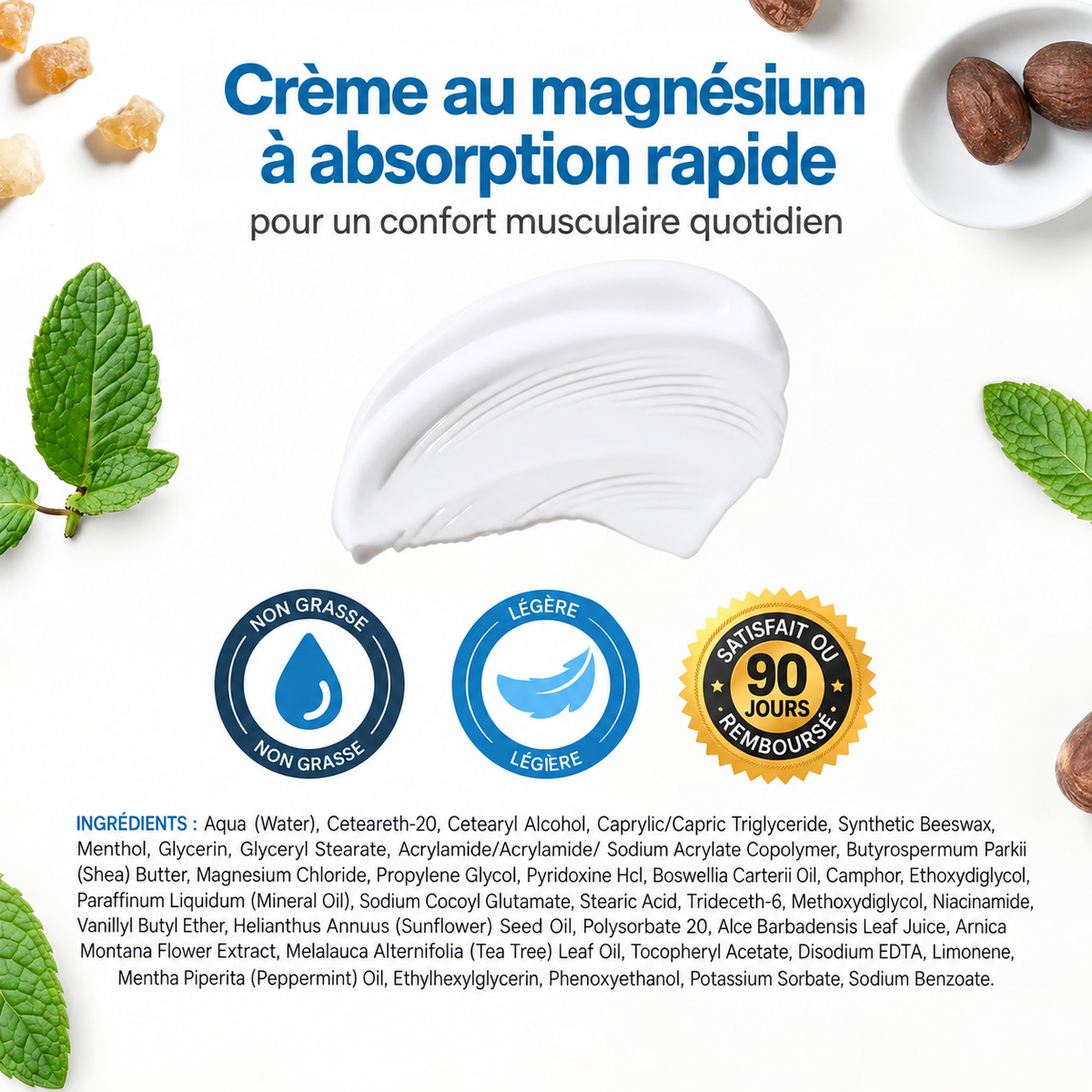 Crème froide au magnésium pour la mobilité Sereolys