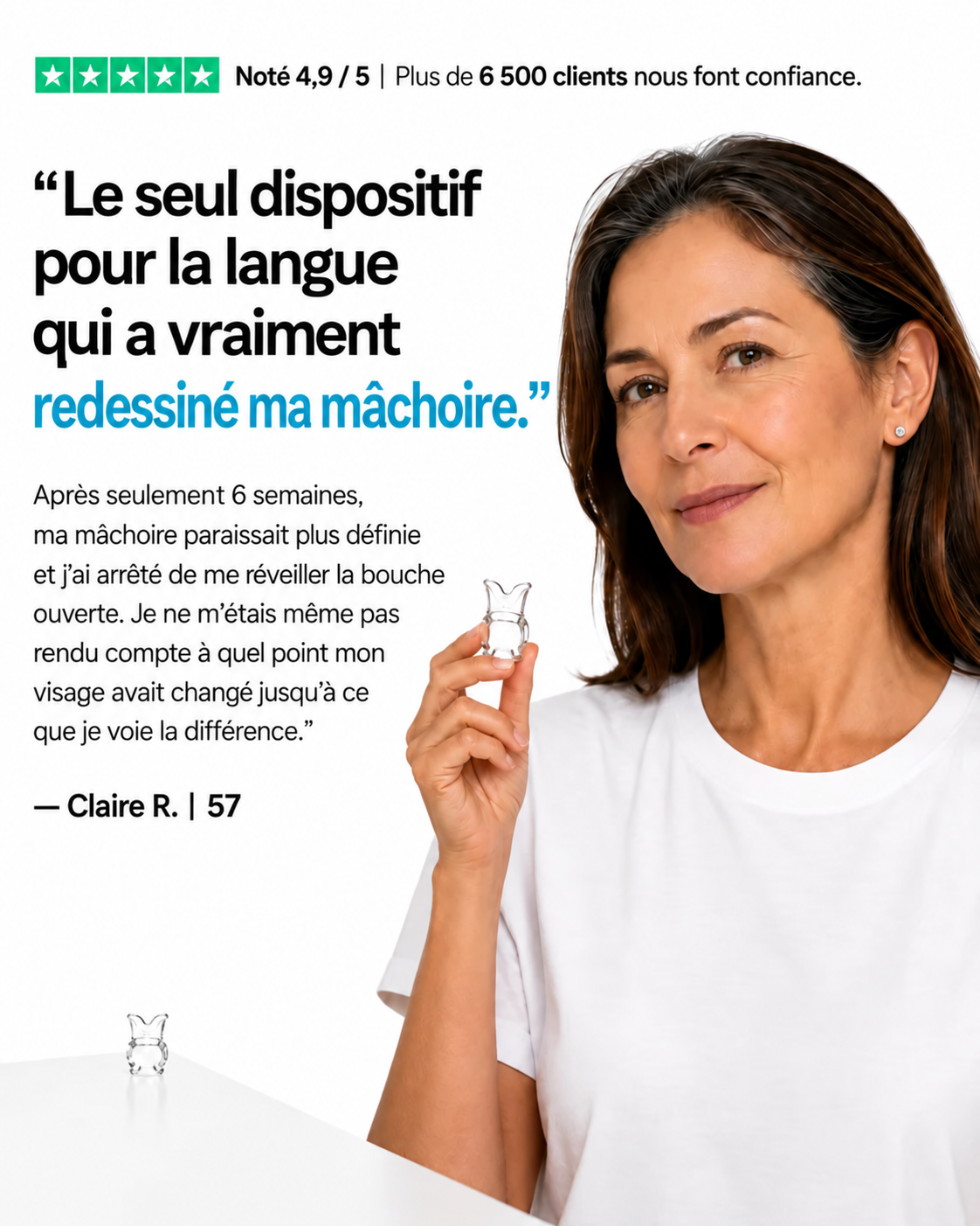 Dispositif de positionnement de la langue Sereolys