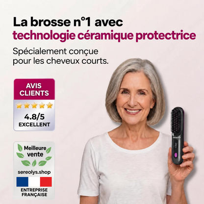Sereolys – Brosse pour Cheveux Courts