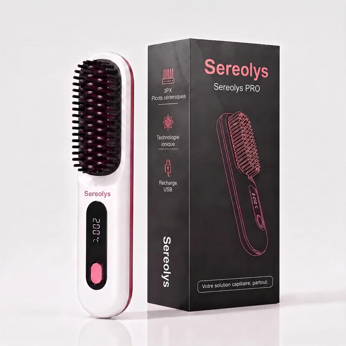 Sereolys – Brosse pour Cheveux Courts