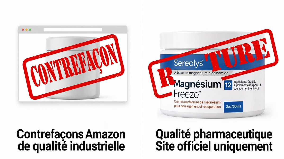 Comparaison des prix - coûts médicaux face à Magnesium Freeze