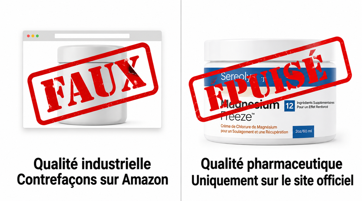 Méfiez-vous des contrefaçons, disponible uniquement sur le site officiel