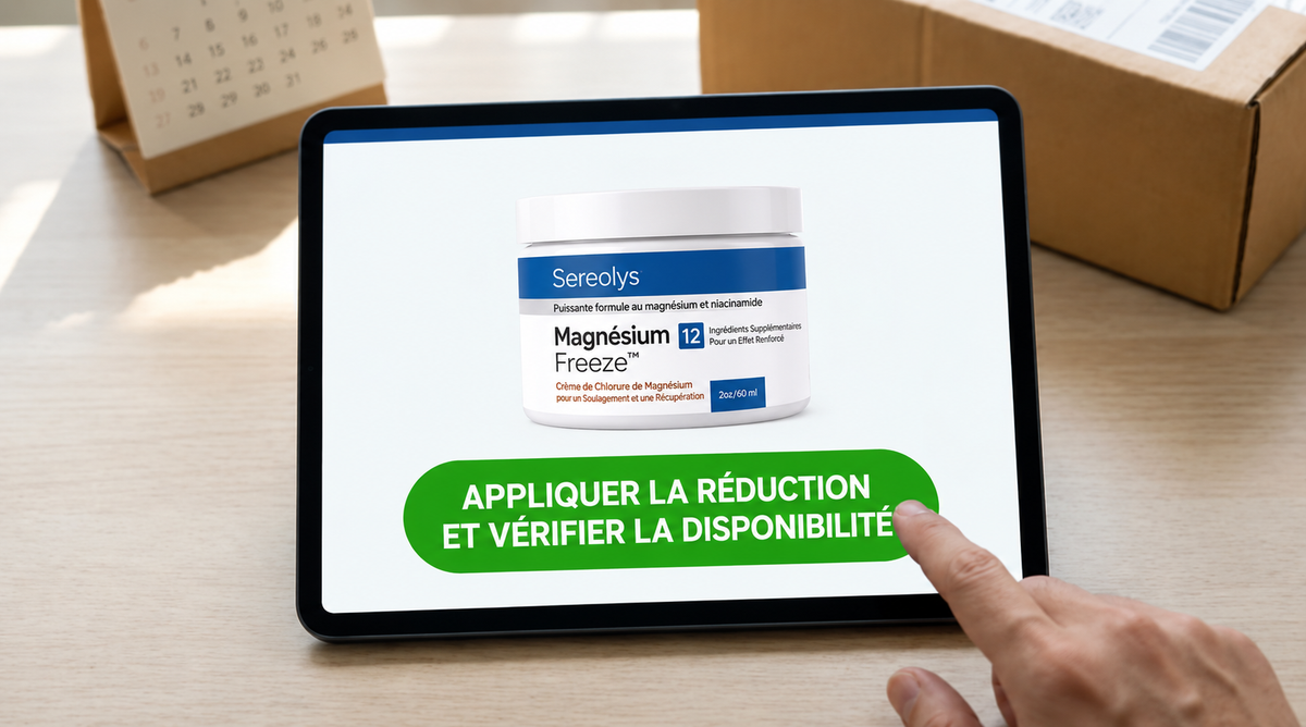 Sereolys Magnesium Freeze, appliquez la remise