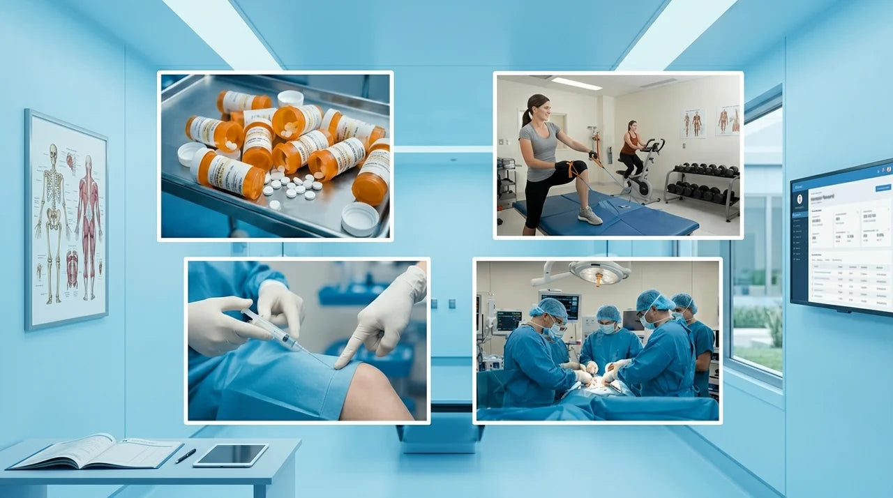 Actes médicaux - chirurgie, infiltrations, médicaments